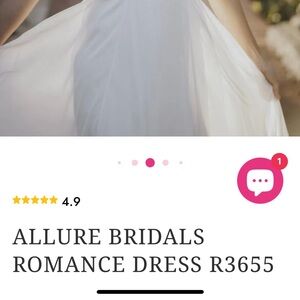 Allure Bridals Elegant White Wedding Gown